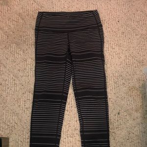 striped athlete leggings